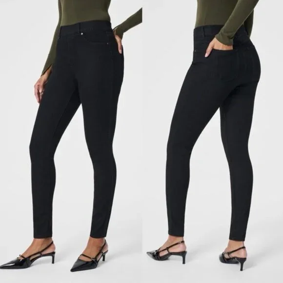 SPANX Ankle Skinny Jeans in Clean Black - Picture 9 of 9
